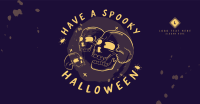Halloween Skulls Greeting Facebook Ad