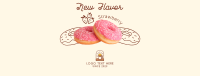 Strawberry Flavored Donut  Facebook Cover Design