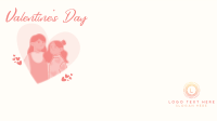 Valentine Couple Zoom Background Design