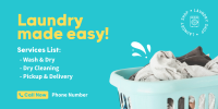 Laundry Made Easy Twitter Post