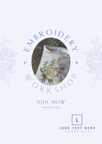 Embroidery Workshop Flyer