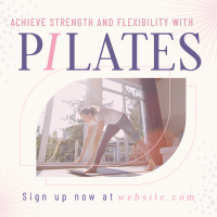 Simple Flexibility Pilates Linkedin Post Design