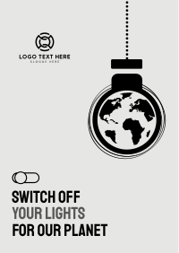 Earth Hour Lights Off Flyer