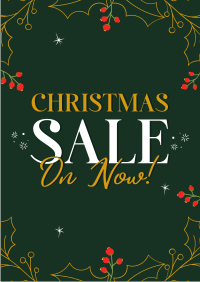 Decorative Christmas Sale Poster