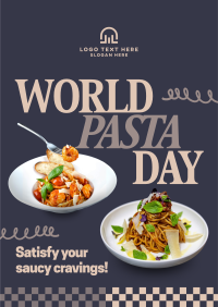 Playful Pasta Day Poster