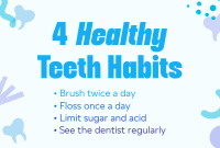 Dental Health Tips for Kids Pinterest Cover