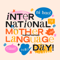 Doodle International Mother Language Day Linkedin Post