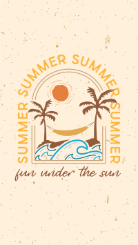 Summer Beach Badge Instagram Story
