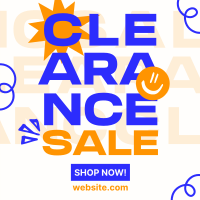 Clearance Sale Scribbles Instagram Post