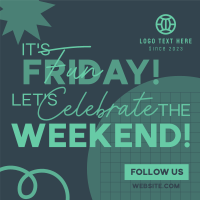 Friday Party Weekend Instagram Post Design