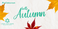 Autumn Leaves Twitter Post