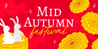 Bunny Mid Autumn Festival Twitter Post