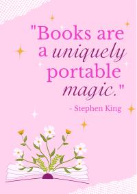 Book Magic Quote Flyer