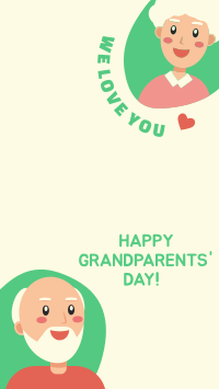 We Love You Grandparents Facebook Story