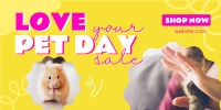 Love Your Pet Day Sale Twitter Post Design