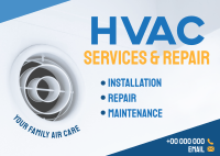 HVAC Services and Repair Postcard