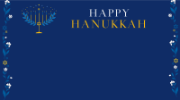 Happy Menorah  Zoom Background