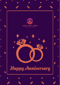 Wedding Anniversary Rings Flyer