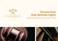 Law Service Postcard