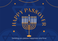 Happy Passover Greetings Postcard Design