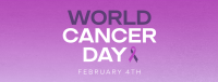 Minimalist World Cancer Day Facebook Cover Design