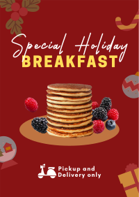 Holiday Breakfast Restaurant Poster