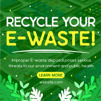 Recycle your E-waste Instagram Post