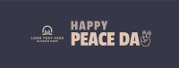 Happy Peace Day Facebook Cover