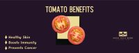 Health Benefits of Tomato Facebook Cover Design