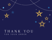 Starry Night Thank You Card