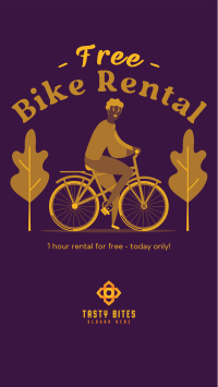 Free Bike Rental Instagram Story