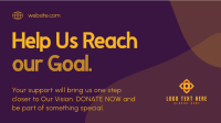 Minimalist Donation Drive Facebook Event Cover Design