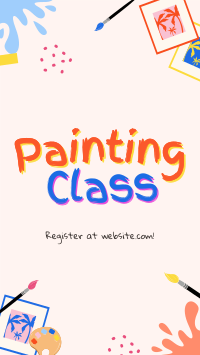 Quirky Painting Class TikTok Video