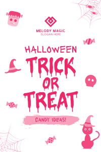 Cute Trick or Treat Pinterest Pin Image Preview