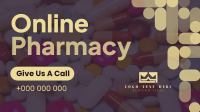 Minimalist Curves Online Pharmacy Facebook Event Cover