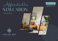Affordable Staycation Postcard
