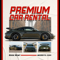 Luxury Car Rental Instagram Post Design