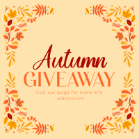 Autumn Giveaway Post Instagram Post