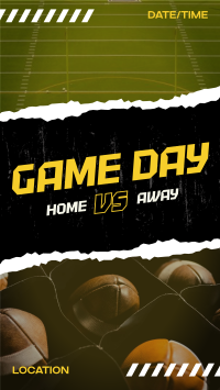 Football Match Day Facebook Story Design