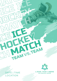 Ice Hockey Versus Match Flyer