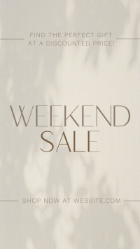 Minimalist Weekend Sale YouTube Short