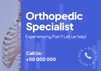 Orthopedic Specialist Postcard