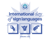 International Day of Sign Languages Facebook Post