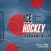 Sporty Ice Hockey Tournament Linkedin Post