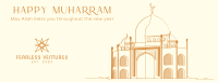 Minimalist Mosque Facebook Cover Design