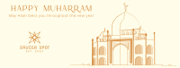 Minimalist Mosque Facebook Cover Image Preview