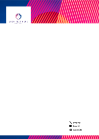 Stripe Lines Letterhead