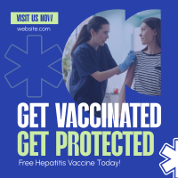 Get Hepatitis Vaccine Instagram Post Design