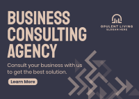 Business Consultant Postcard