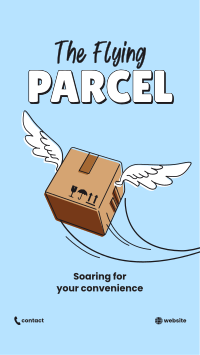 Flying Parcel Instagram Story